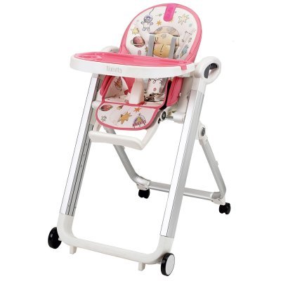 Стульчик для кормления Nuovita Futuro Bianco Cosmo rosa/Розовый космос