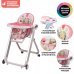 Стульчик для кормления Nuovita Futuro Bianco Cosmo rosa/Розовый космос