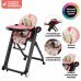 Стульчик для кормления Nuovita Futuro Nero Cosmo rosa/Розовый космос