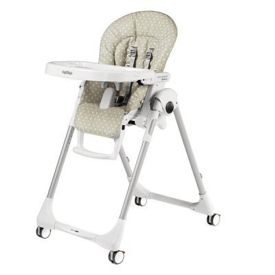 Стульчик детский для кормления Peg-Perego Prima Pappa Follow Me Babydot beige