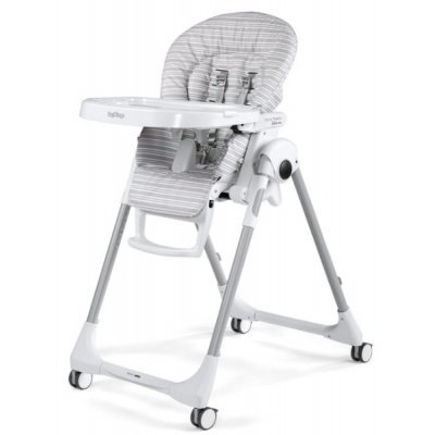 Стульчик детский для кормления Peg-Perego Prima Pappa Follow Me Linear grey
