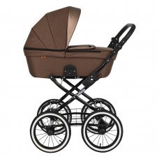 Коляска 1 в 1 PITUSO Leticia Classic Mocco+кожа Brown Metalic