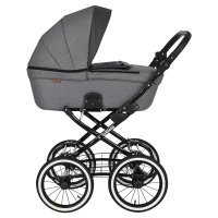 Коляска 1 в 1 PITUSO Leticia Classic Antracyt+кожа Antracyt Metalic