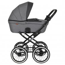 Коляска 1 в 1 PITUSO Leticia Classic Antracyt+кожа Antracyt Metalic
