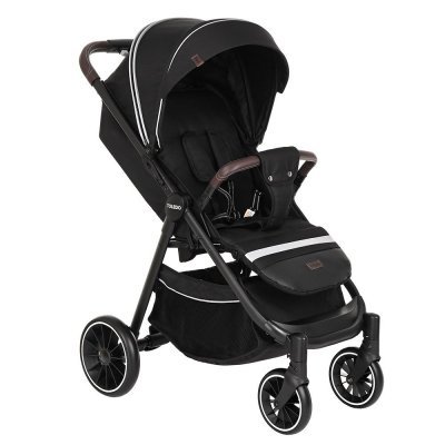 Коляска прогулочная Pituso Toledo EVA 2022, Black/Чёрный