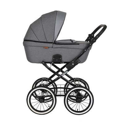 Коляска 1 в 1 PITUSO Leticia Classic Grey+кожа Grey Metalic