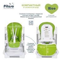 Стул для кормления PITUSO Rico Green/Зеленый
