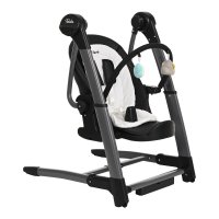 Стульчик для кормления-электрокачели бустер 3 в 1 PITUSO TRIOLA Black/Black Frame