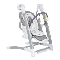 Стульчик для кормления-электрокачели-бустер 3 в 1 PITUSO TRIOLA Dark grey/Темно-серый