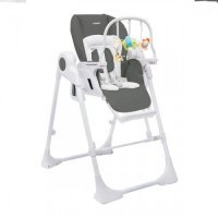Стульчик для кормления Tommy Funny Meal dark-grey/темно-серый