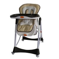 Стульчик для кормления XO KID STARTLINE Бежево-черный