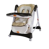 Стульчик для кормления XO KID STARTLINE Бежево-черный