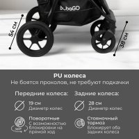 Прогулочная коляска BubaGo Cross City Lux цвет DarkGrey/Темно-серый