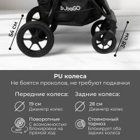 Прогулочная коляска BubaGo Cross City Lux цвет DustyRose/Пыльно-розовый