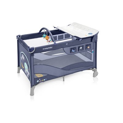 Кровать-манеж детский Baby Design Dream 2019 03 Blue (синий)