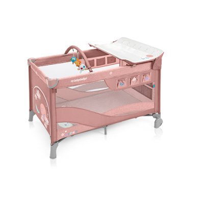 Кровать-манеж детский Baby Design Dream 2019 08 Pink (розовый)