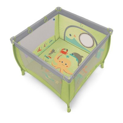 Кровать-манеж детский Baby Design Play UP 04 Light Green