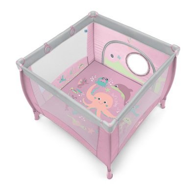 Кровать-манеж детский Baby Design Play UP 08 Pink