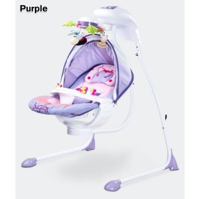 Детские электрокачели Caretero Bugies Purple