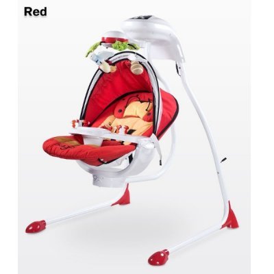 Детские электрокачели Caretero Bugies Red