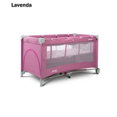 Манеж-кровать Caretero Basic Plus lavenda