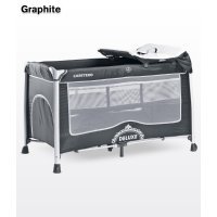 Манеж-кровать Caretero Deluxe Graphite