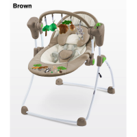 Детские электрокачели Caretero Forest Brown