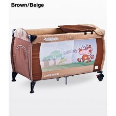 Манеж-кровать Caretero Medio Classic Brown/Beige