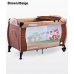 Манеж-кровать Caretero Medio Classic Brown/Beige