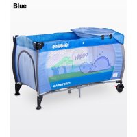 Манеж-кровать Caretero Medio Classic Blue Манеж-кровать Caretero Medio Classic Blue