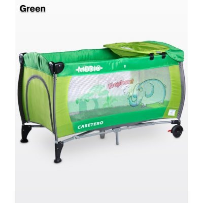 Манеж-кровать Caretero Medio Classic Green