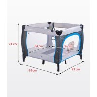 Манеж Caretero Quadra Brown