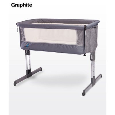 Кроватка-люлька Caretero Sleep2gether Graphite