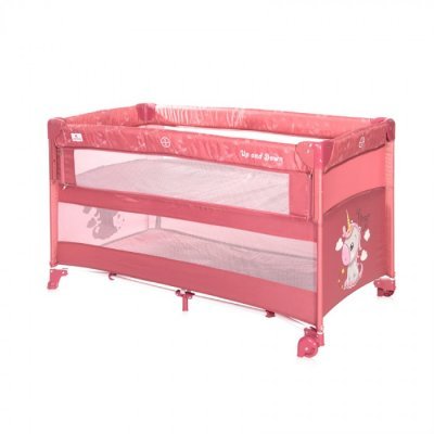 Манеж Lorelli Cot Up and Down Rose Velet Unicorn  2021