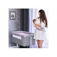 Манеж-кровать Lorelli SLEEP N CARE GREY ELEPHANT 2021