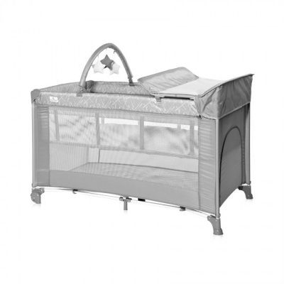 Манеж-кровать Lorelli Torino 2 Plus Grey
