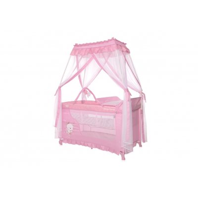 Манеж-кровать Lorelli Magic Sleep MELLOW ROSE BALLERINA BEAR 2022