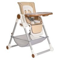 Стул для кормления PITUSO ELCANTO DELUX Beige/Бежевый ECO-кожа