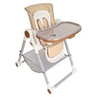 Стул для кормления PITUSO ELCANTO DELUX Beige/Бежевый ECO-кожа