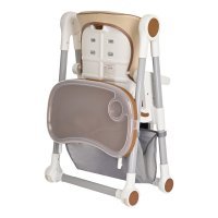 Стул для кормления PITUSO ELCANTO DELUX Beige/Бежевый ECO-кожа