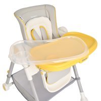 Стул для кормления PITUSO ELCANTO DELUX Grey/серый ECO-кожа