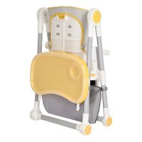 Стул для кормления PITUSO ELCANTO DELUX Grey/серый ECO-кожа