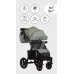 Коляска детская BUBAGO Cross air цвет бежево-серый