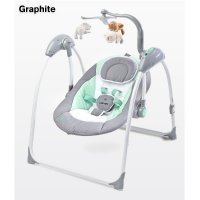 Детские электрокачели Caretero Loop Graphite Детские электрокачели Caretero Loop Graphite