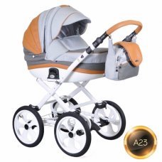 Детская коляска Adamex Marcello Carmel grey (2 в 1) A23 Детская коляска Adamex Marcello Carmel grey (2 в 1) A23
