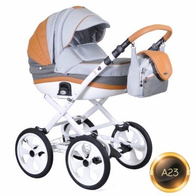 Детская коляска Adamex Marcello Carmel grey (2 в 1) A23