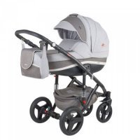 Детская коляска Adamex Vicco (2 в 1) R13 серый-графитовый-белый Детская коляска Adamex Vicco (2 в 1) R13 серый-графитовый-белый