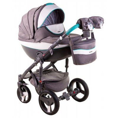 Детская коляска Adamex Monte Carbon Deluxe 2 в 1 D2