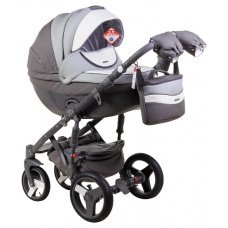 Детская коляска Adamex Monte Carbon Deluxe (100% кожа) 2 в 1 D109 Детская коляска Adamex Monte Carbon Deluxe (100% кожа) 2 в 1 D109
