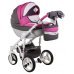 Детская коляска Adamex Monte Carbon Deluxe (100% кожа) 2 в 1 D107